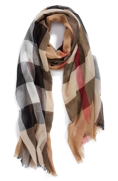 burberry sheer mega check scarf camel|Burberry Sheer Mega Check Scarf, Camel .